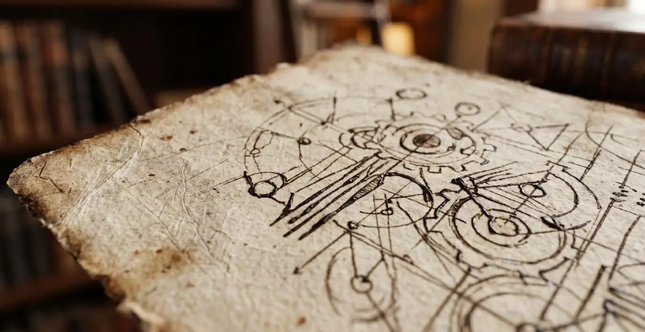 Exploration des dessins et manuscrits de Léonard de Vinci dans une bibliothèque historique italienne